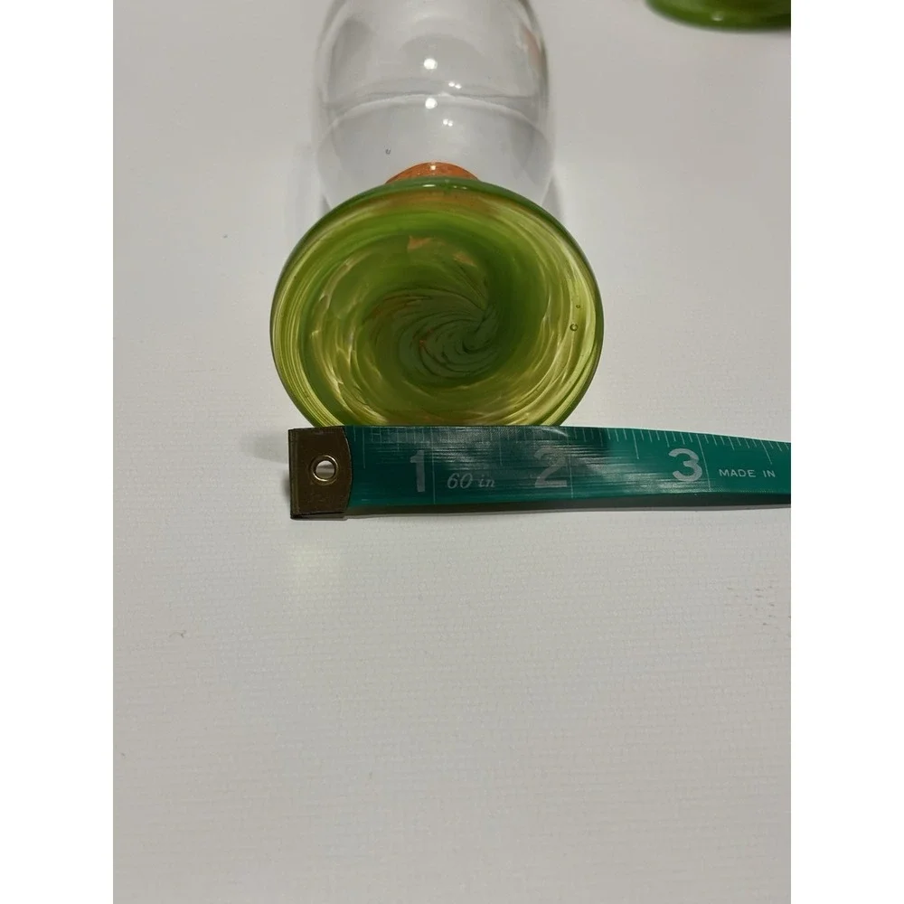 WMF Set of 6‎ Colorful Stemmed Wine Beer Tulip Glasses Unique Swirl Base
